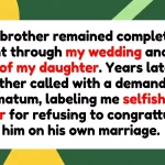 Matching Energy: Woman Refuses to Congratulate Brother’s Marriage, Igniting Family Feud